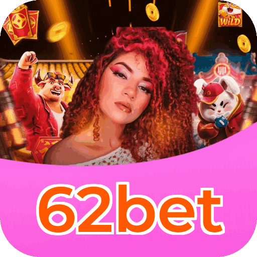Interface do aplicativo 62bet mostrando jogos disponíveis no iOS e Android